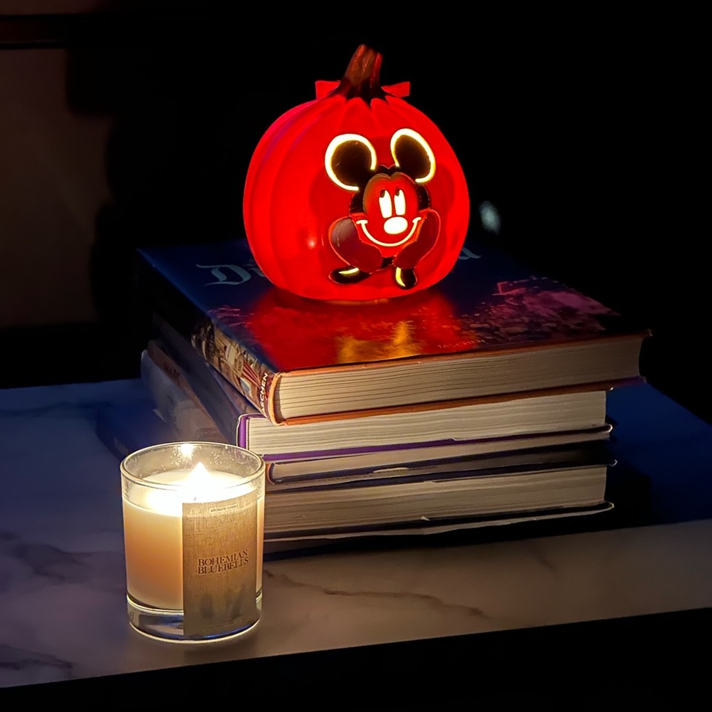 NWT Disney Mickey Mouse Light Up Pumpkin Halloween Decoration CVS Exclusive - Picture 2 of 7